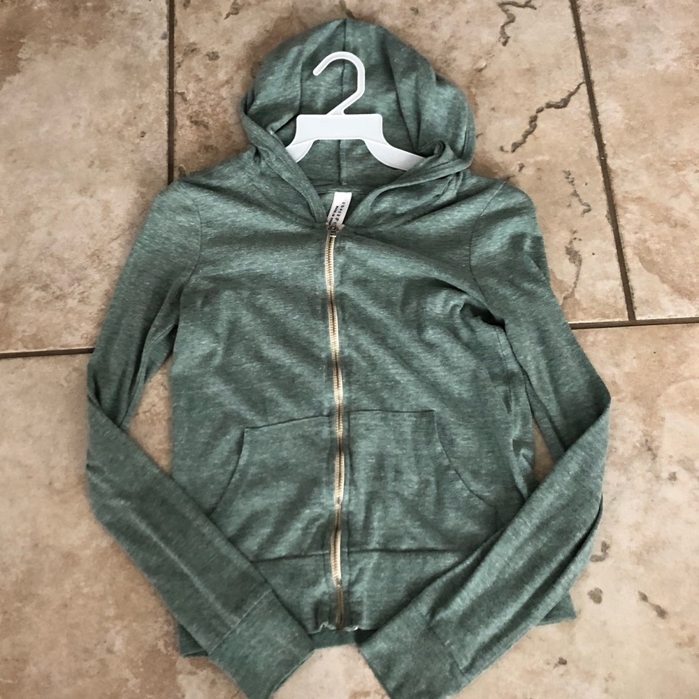 Check & Stripe Baby Green Zip Up Jacket